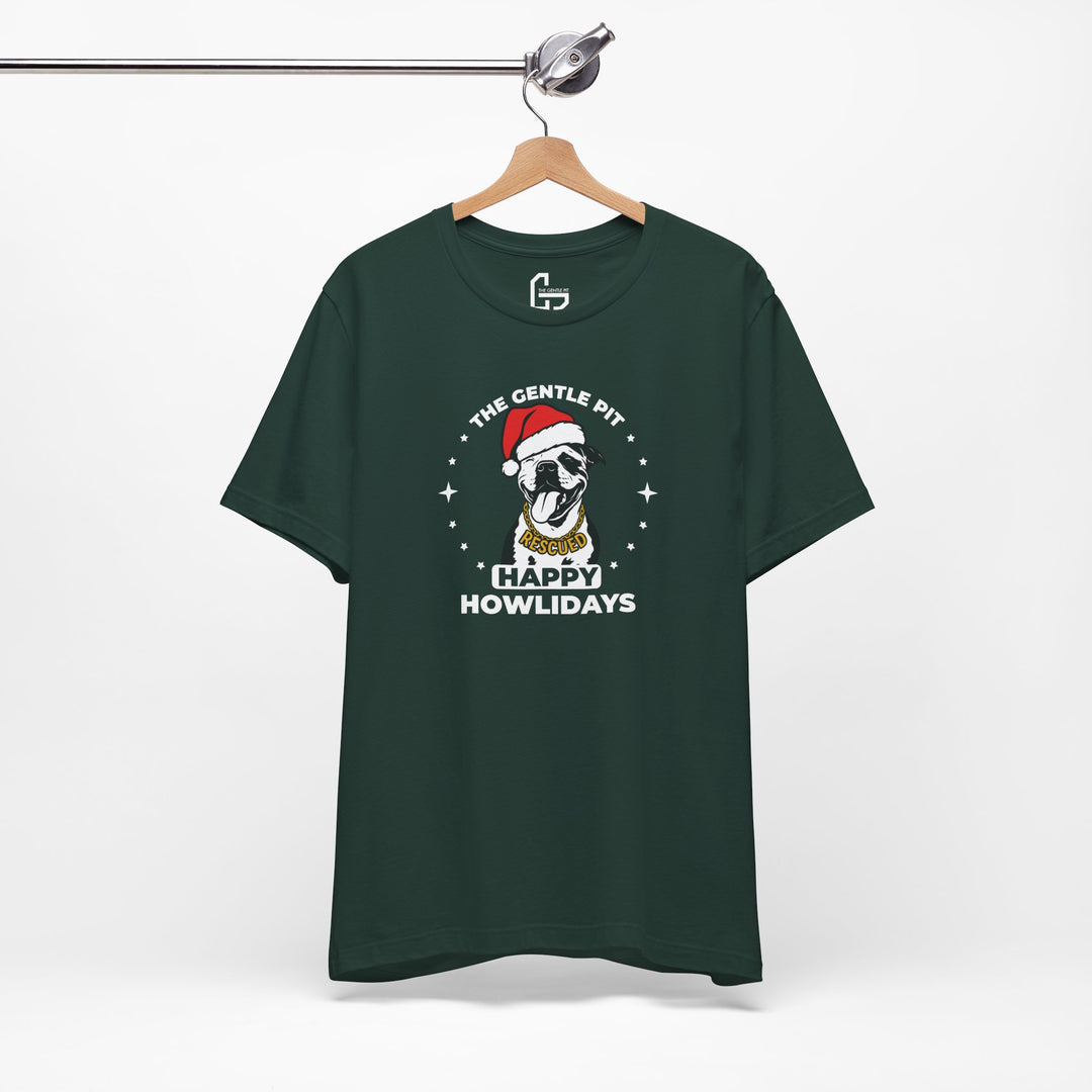 Happy Howlidays 2025 V3 Unisex Short Sleeve T-shirt