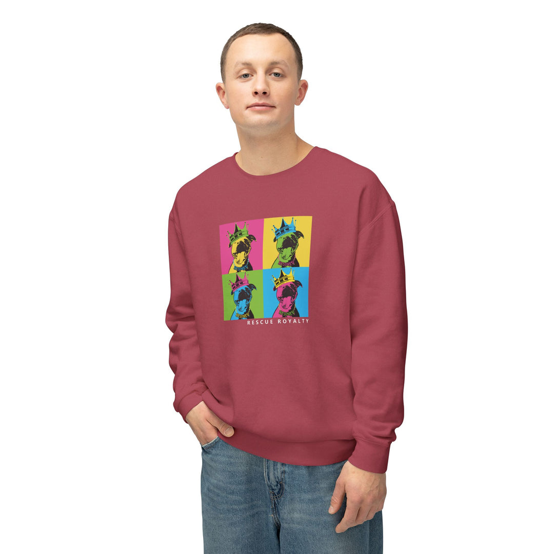 A Rescue Royalty Color Block Unisex Sweatshirt