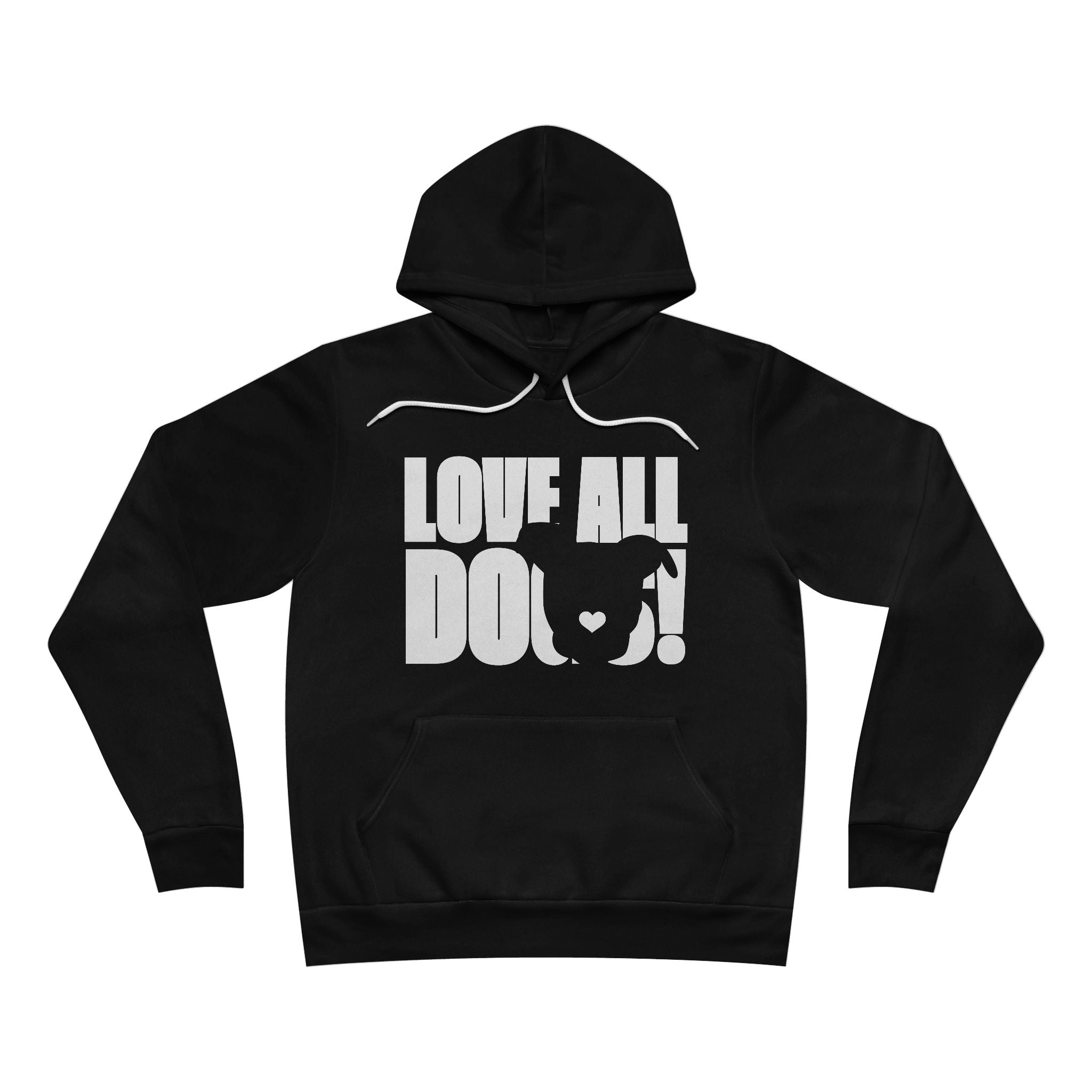 Love All Dogs V3 Unisex Sponge Fleece Pullover Hoodie – The Gentle Pit