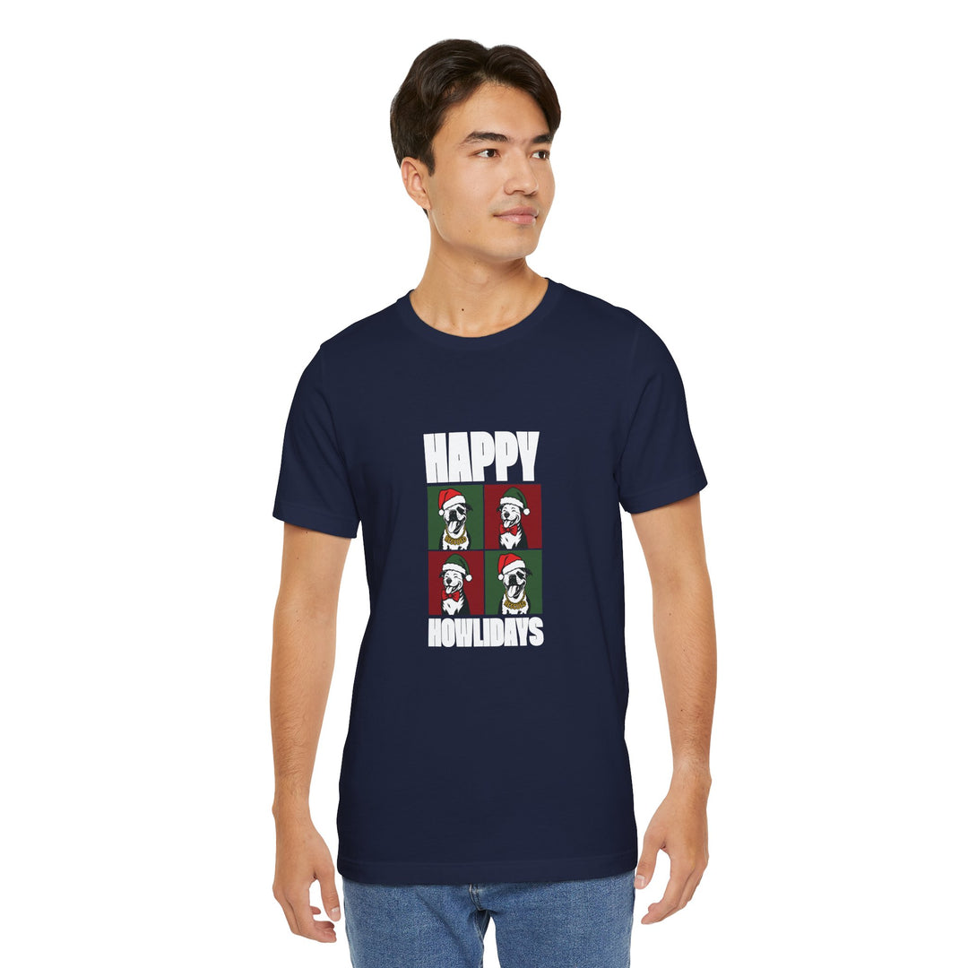 Happy Howlidays 2025 V2 Unisex Short Sleeve T-shirt