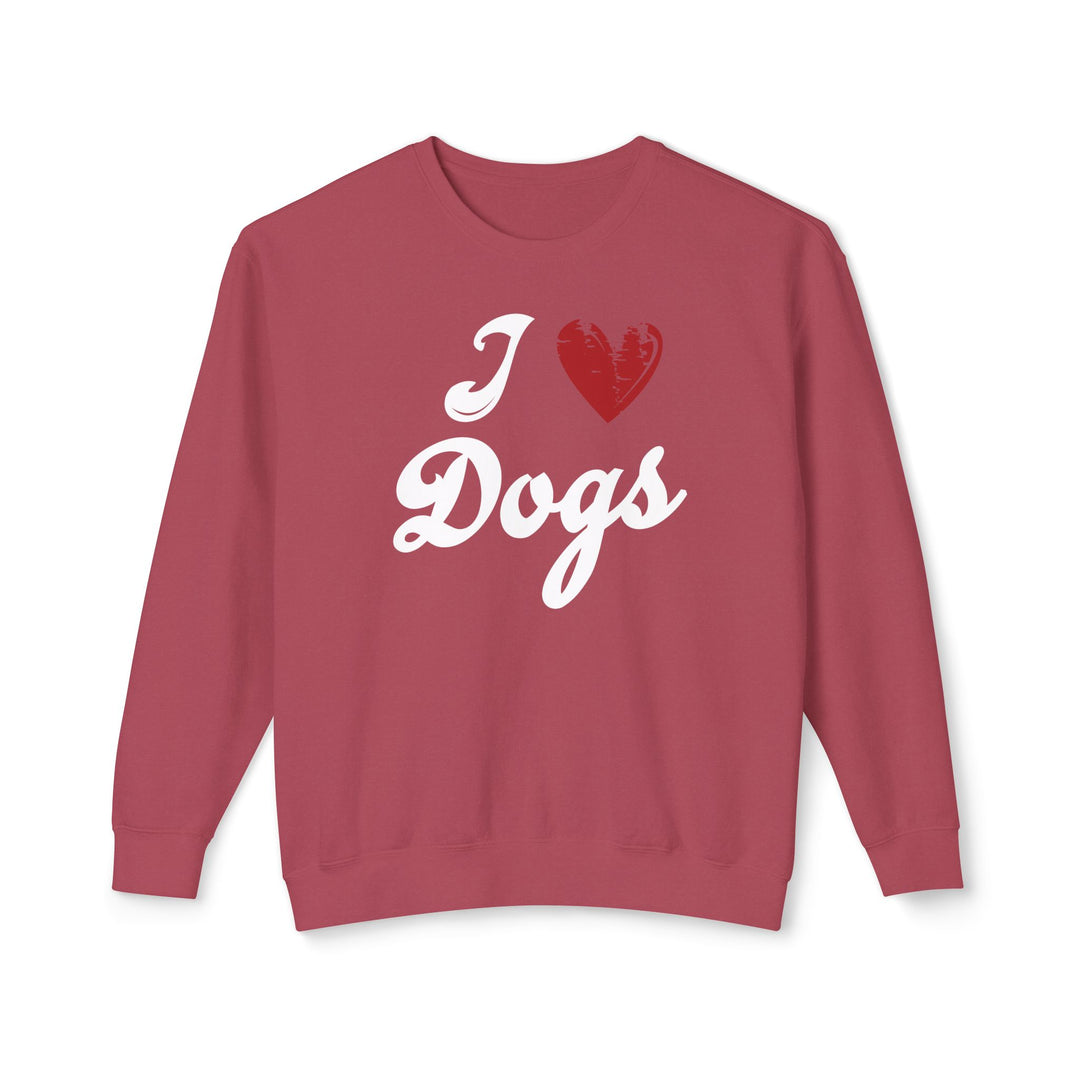 I Love Dogs Crew Neck Sweatshirt