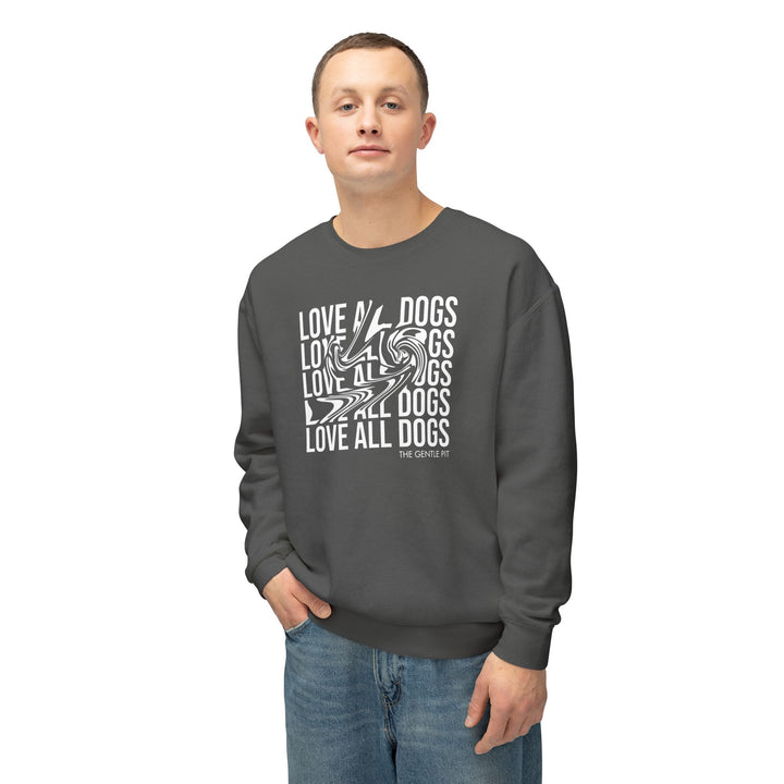 Love All Dogs Illussion Unisex Premium Sweatshirt