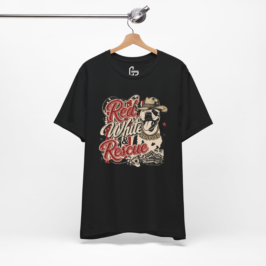 Red White and Rescue Short Sleeve Tee