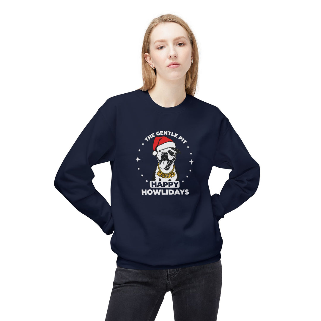 Happy Howlidays 2025 V3 Softstyle Fleece Crewneck Sweatshirt