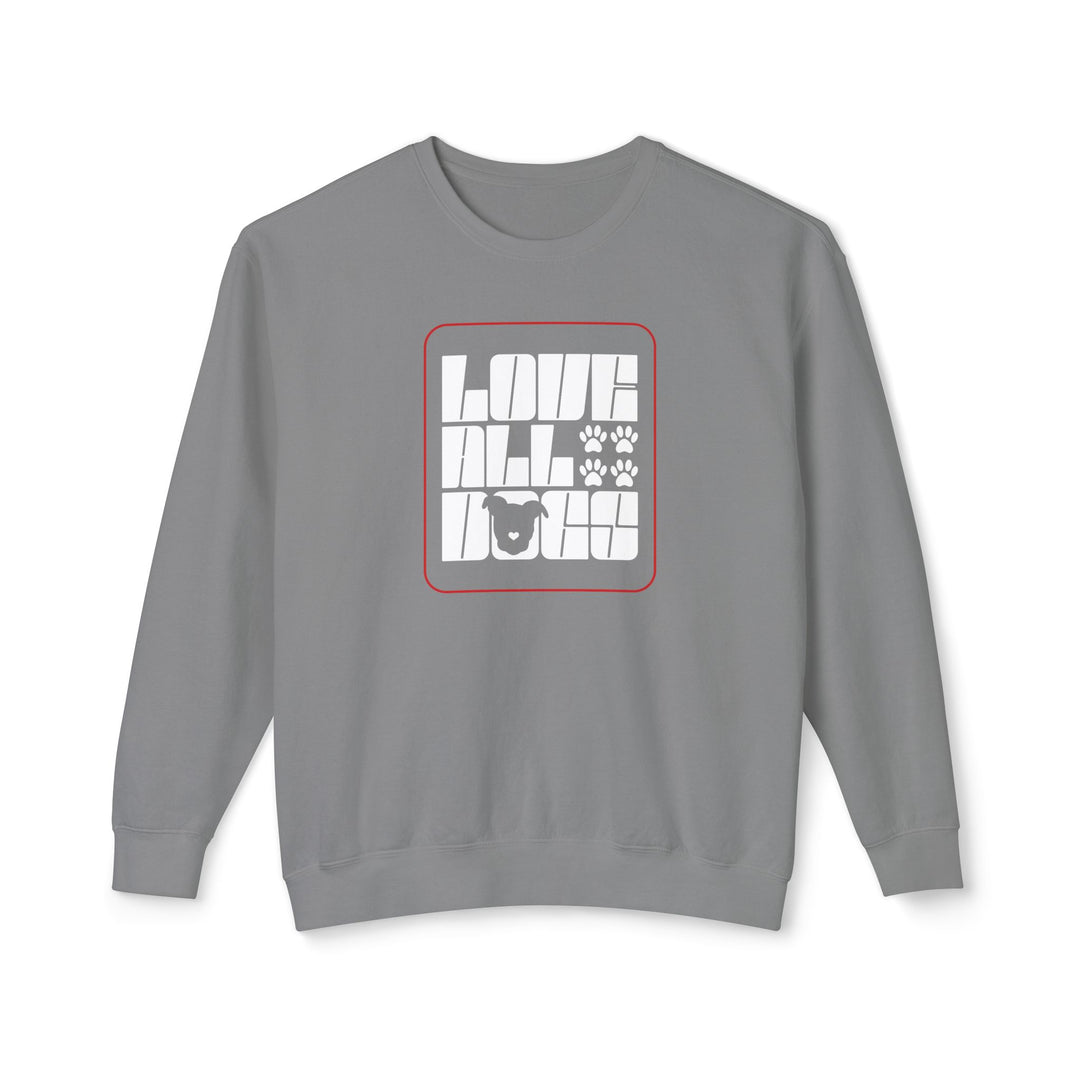 Love All Dogs Modern Style Design Unisex Crewneck Sweatshirt