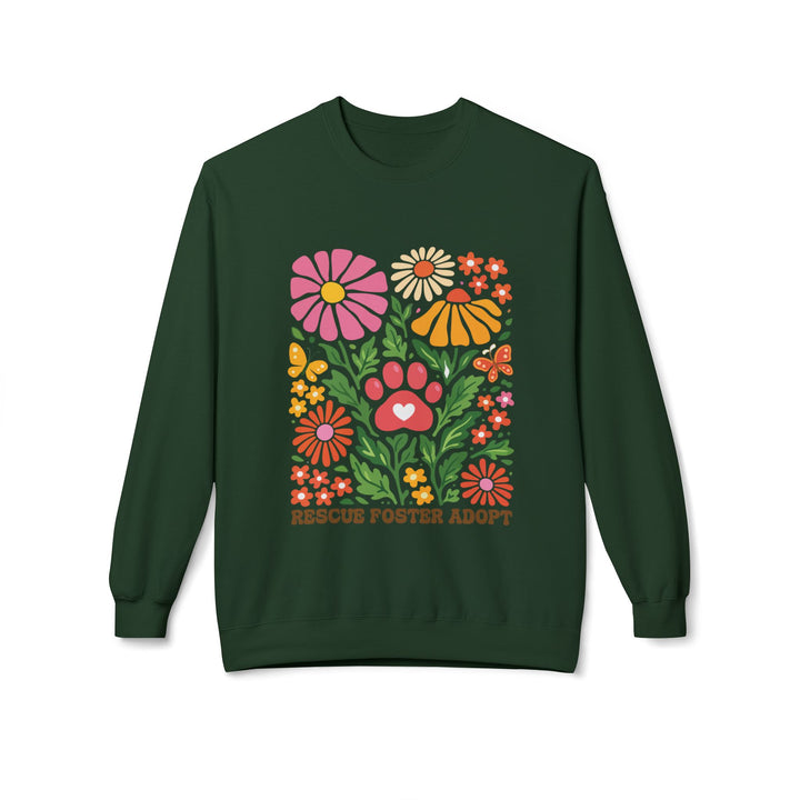 RFA Floral Collection V1 Softstyle Fleece Crewneck Sweatshirt