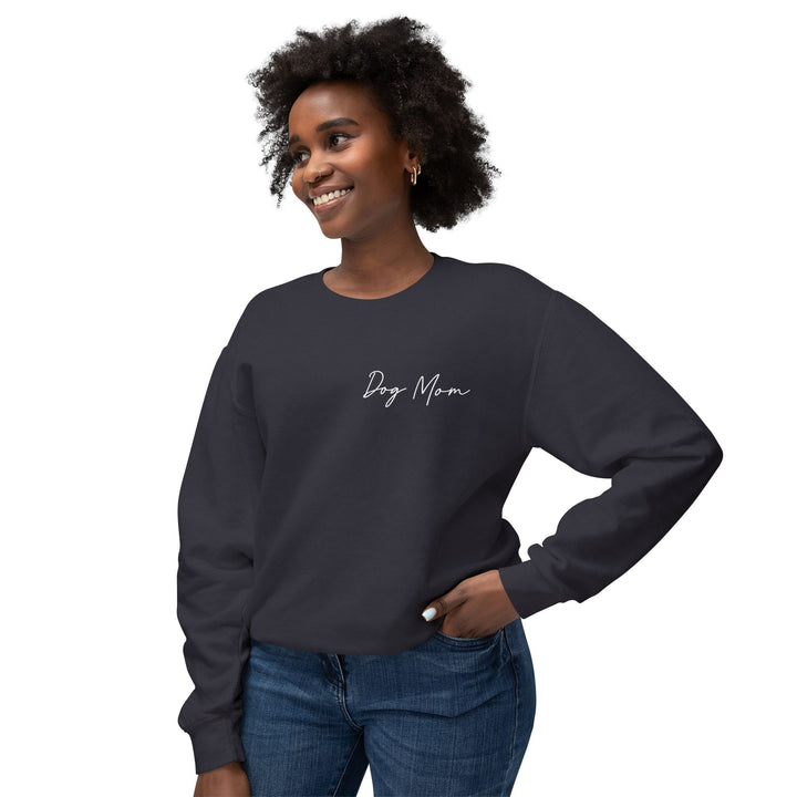 Dog Mom Cursive Unisex Premium Sweatshirt