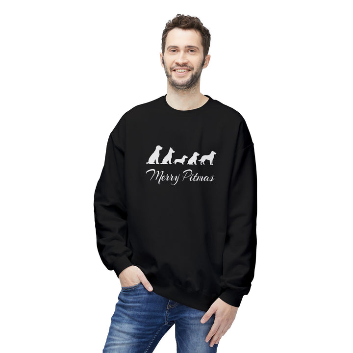 Merry Pitmas 2025 Softstyle Fleece Crewneck Sweatshirt