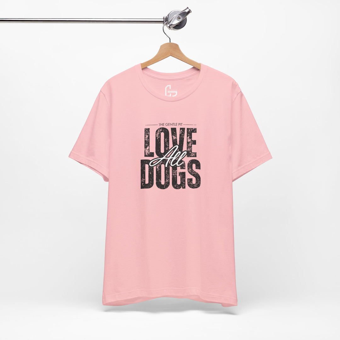 Distressed Love All Dogs Unisex Jersey Short Sleeve Tee