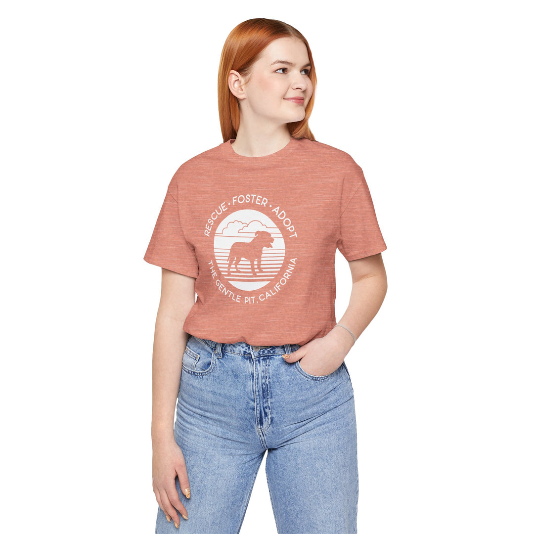 Rescue Foster Adopt Sunset Unisex T-Shirt