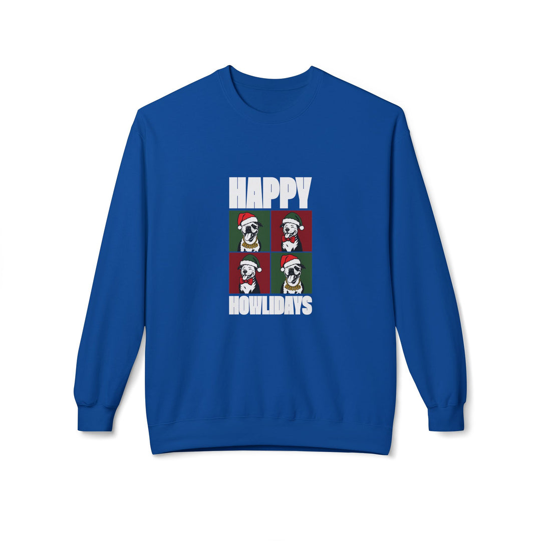 Happy Howlidays 2025 V2 Softstyle Fleece Crewneck Sweatshirt