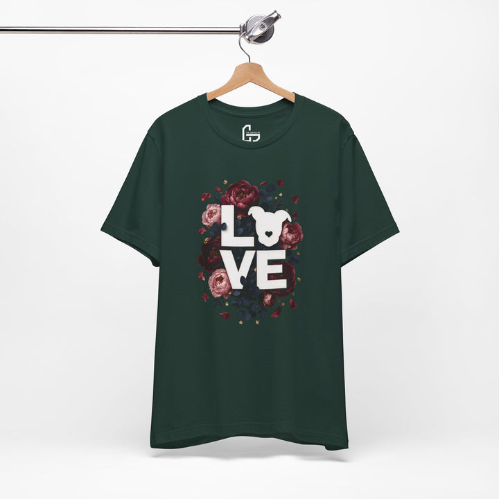 LOVE Floral Premium V1 Short Sleeve Tee