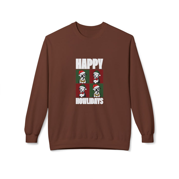 Happy Howlidays 2025 V2 Softstyle Fleece Crewneck Sweatshirt