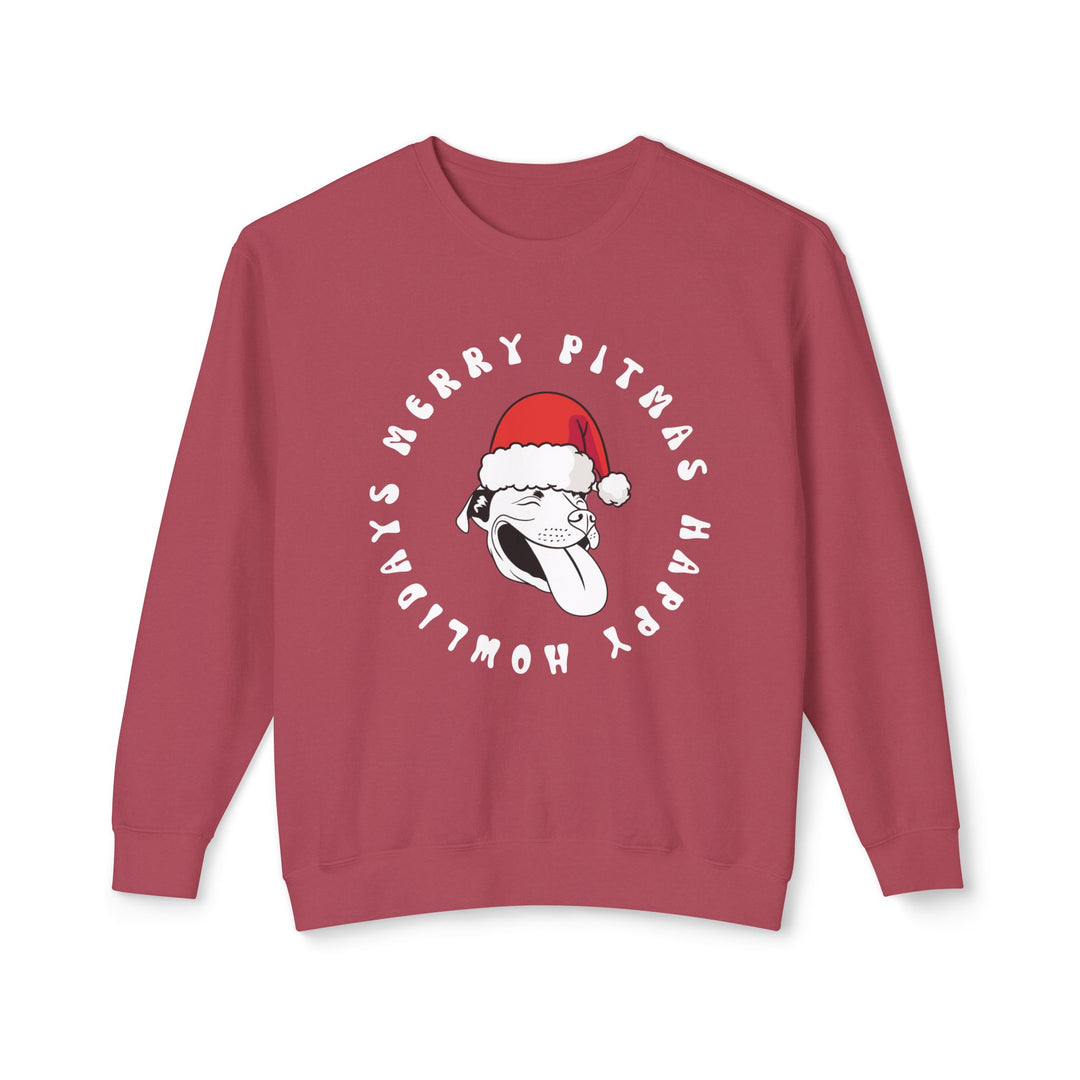 Merry Pitmas & Happy Howlidays Unisex Premium Sweatshirt