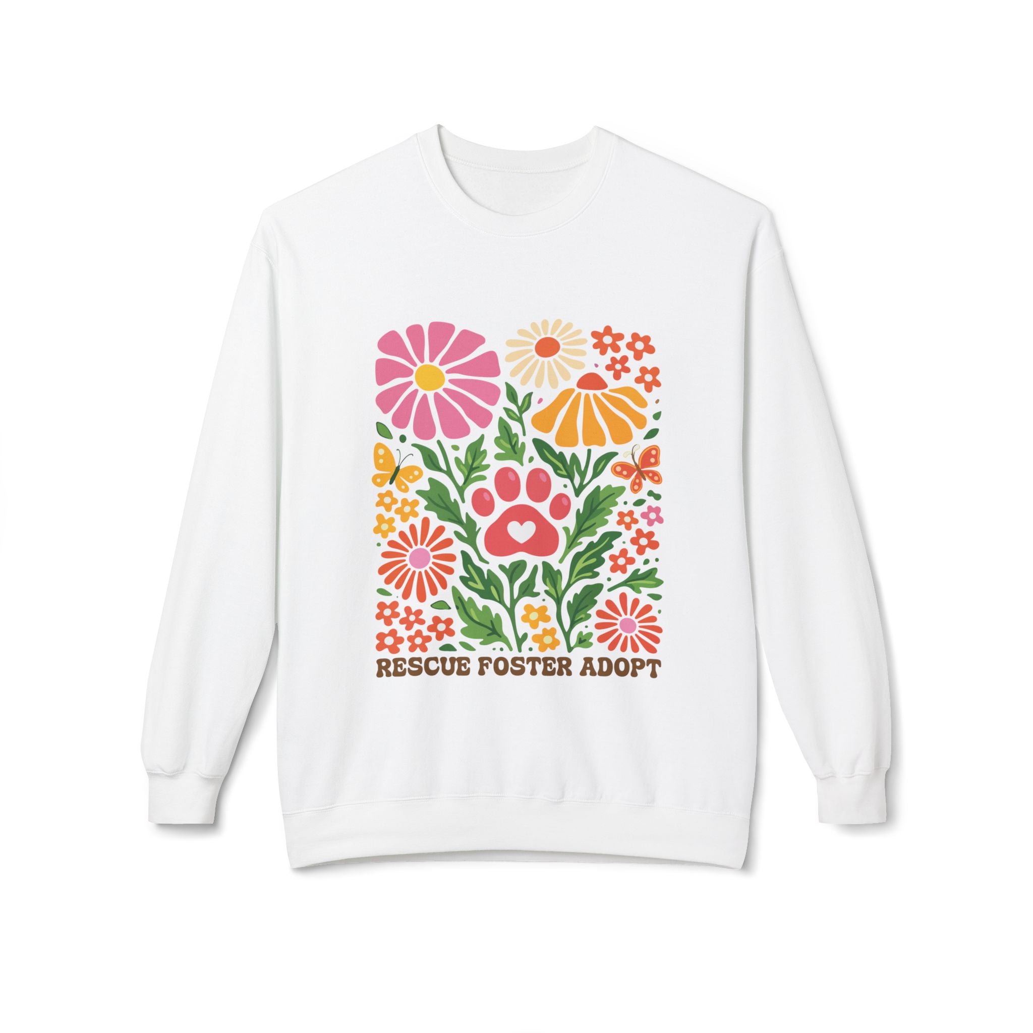RFA Floral Collection V1 Softstyle Fleece Crewneck Sweatshirt - The ...