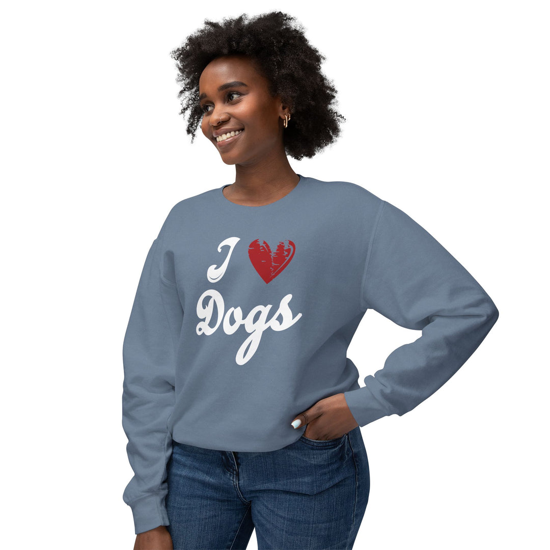 I Love Dogs Crew Neck Sweatshirt