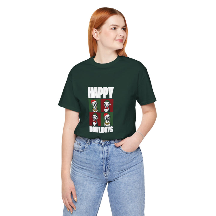 Happy Howlidays 2025 V2 Unisex Short Sleeve T-shirt