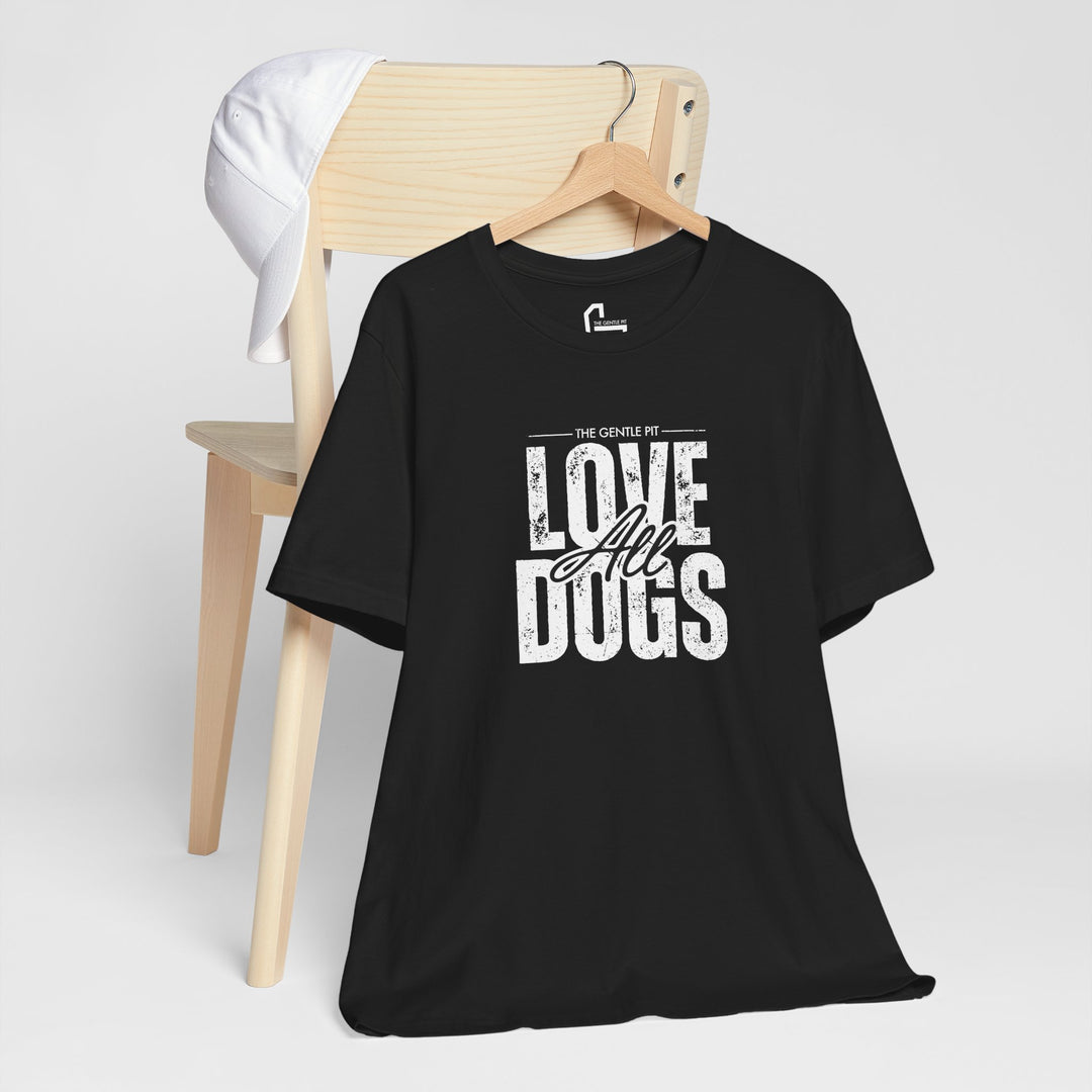 Distressed Love All Dogs Unisex Jersey Short Sleeve Tee