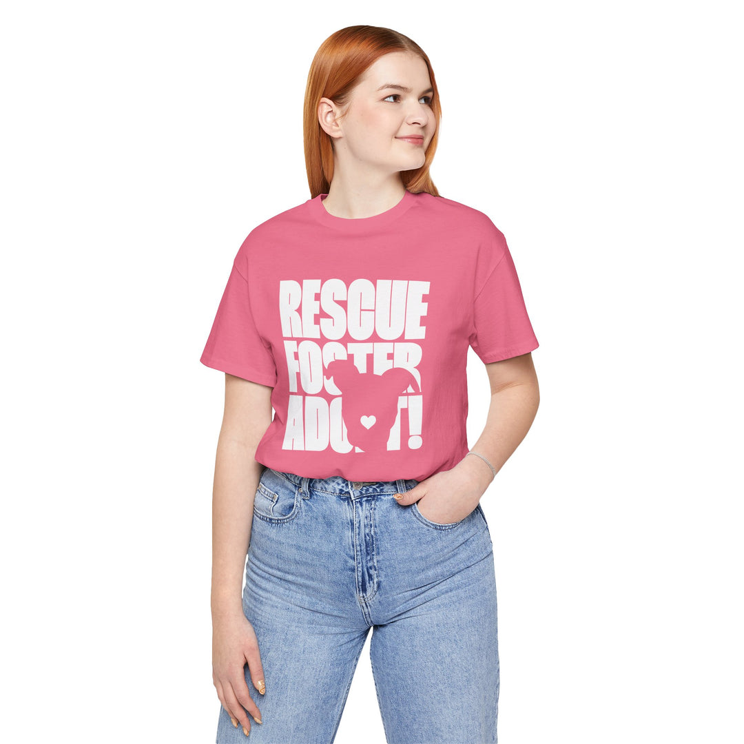 Rescue.Foster.Adopt V3 Unisex Short Sleeve T-shirt