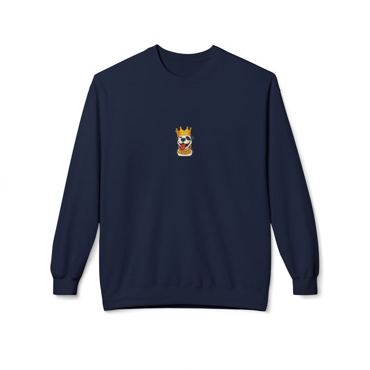 Crowned Pit Emoji Softstyle Fleece Crewneck Sweatshirt