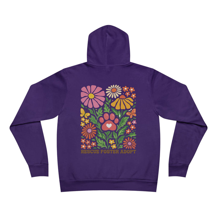 RFA Floral Collection V1 Sponge Fleece Pullover Hoodie