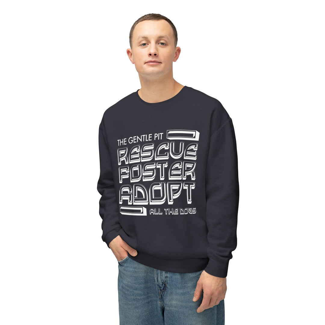 R.F.A Illusion style Print Design Unisex Crewneck Sweatshirt