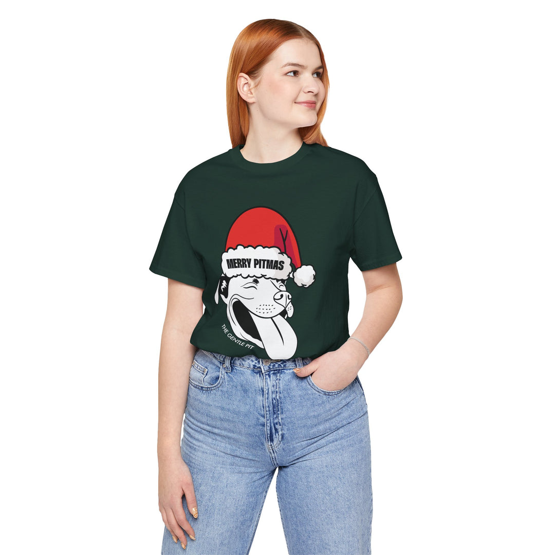 Merry Pitmas V2 Unisex Short Sleeve T-shirt