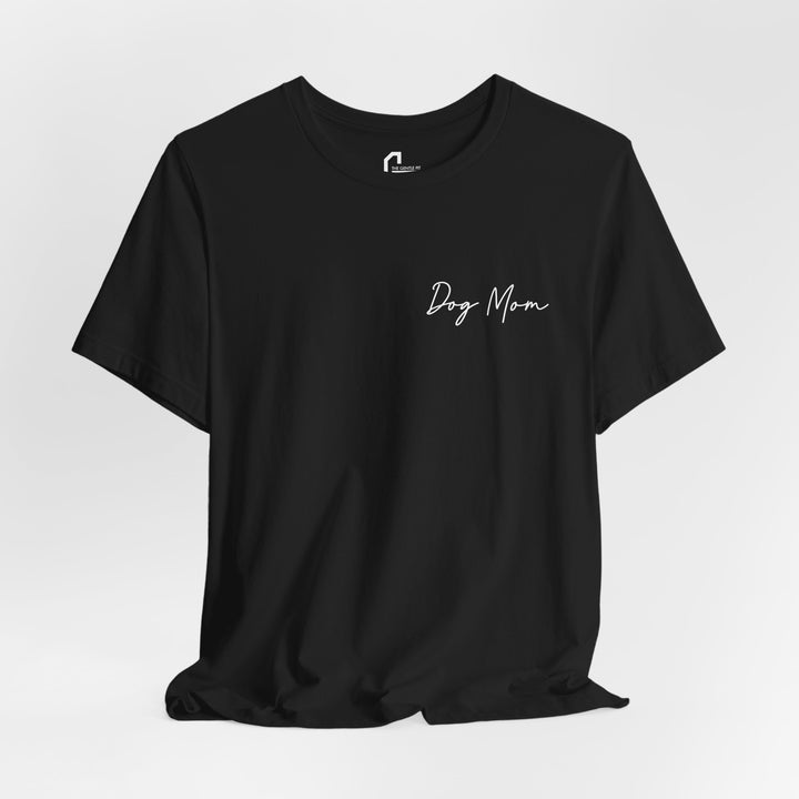 Dog Mom Cursive Unisex Short Sleeve T-shirt