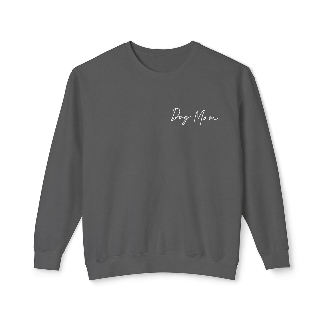 Dog Mom Cursive Unisex Premium Sweatshirt