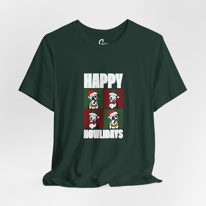 Happy Howlidays 2025 V2 Unisex Short Sleeve T-shirt