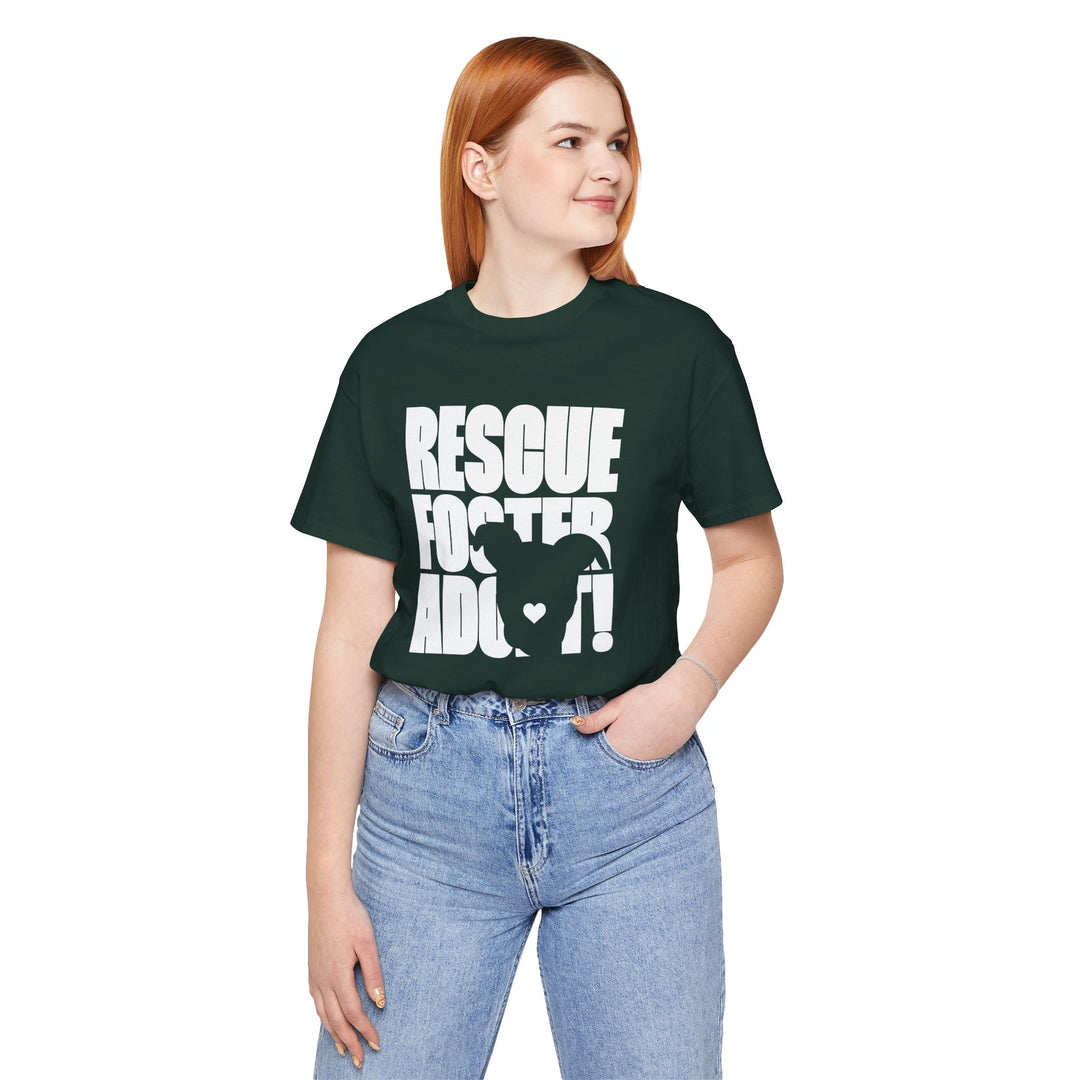 Rescue.Foster.Adopt V3 Unisex Short Sleeve T-shirt