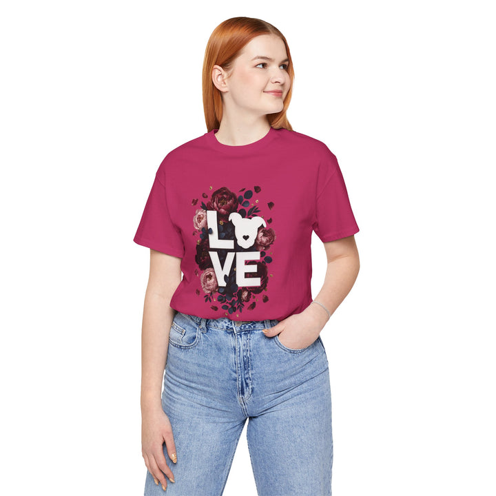 LOVE Floral Premium V1 Short Sleeve Tee