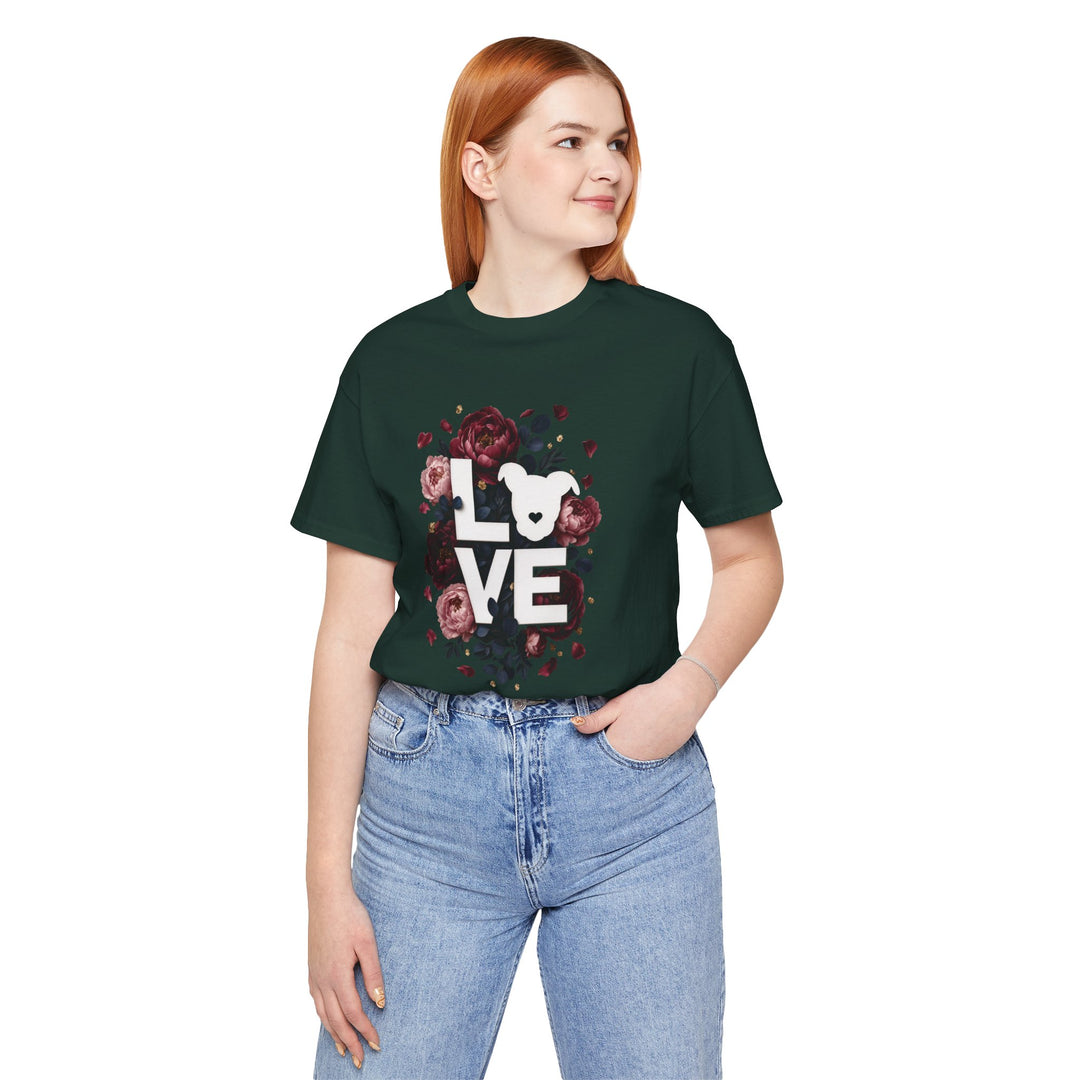 LOVE Floral Premium V1 Short Sleeve Tee