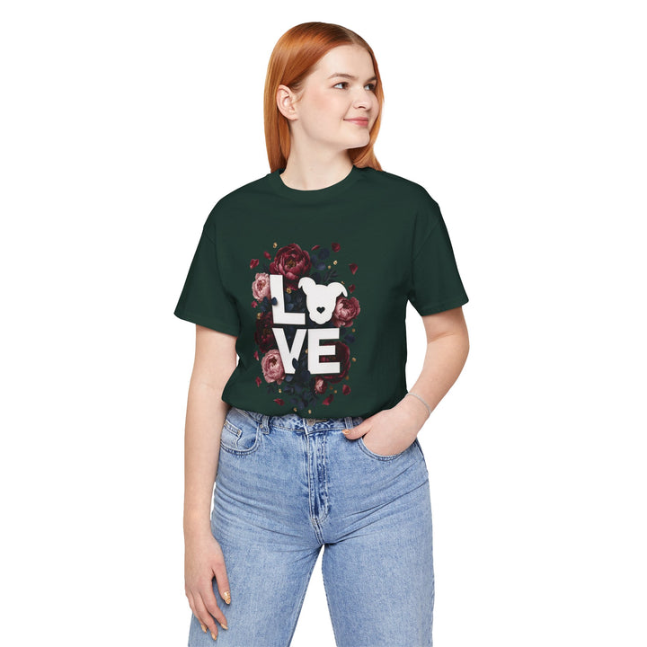 LOVE Floral Premium V1 Short Sleeve Tee