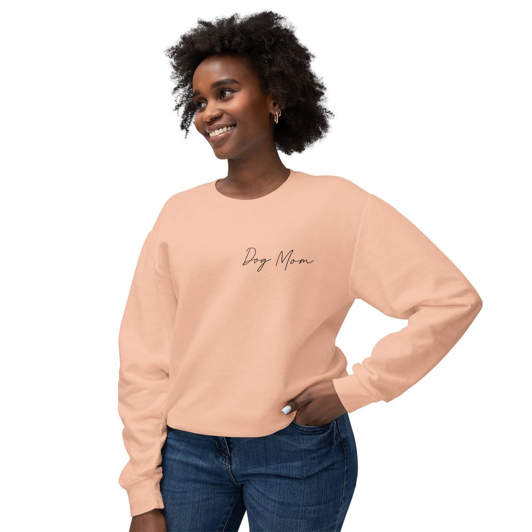 Dog Mom Cursive Unisex Premium Sweatshirt