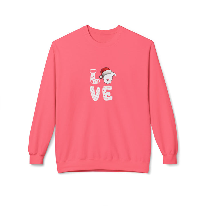 LOVE Christmas 2025 Softstyle Fleece Crewneck Sweatshirt