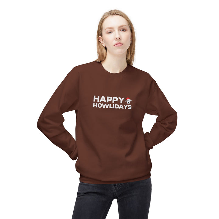 Happy Howlidays 2025 Softstyle Fleece Crewneck Sweatshirt