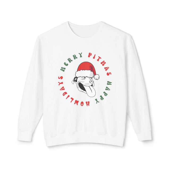 Merry Pitmas & Happy Howlidays Unisex Premium Sweatshirt