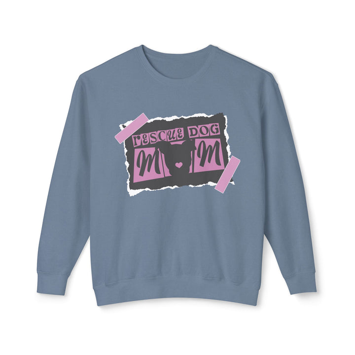 Rescue Dog Mom Paper Style Unisex Premium Sweatshirt