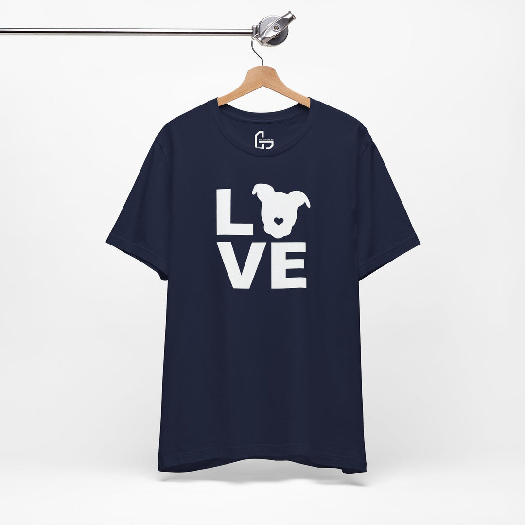 LOVE White Print Unisex T-Shirt