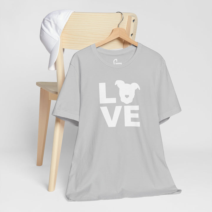 LOVE White Print Unisex T-Shirt