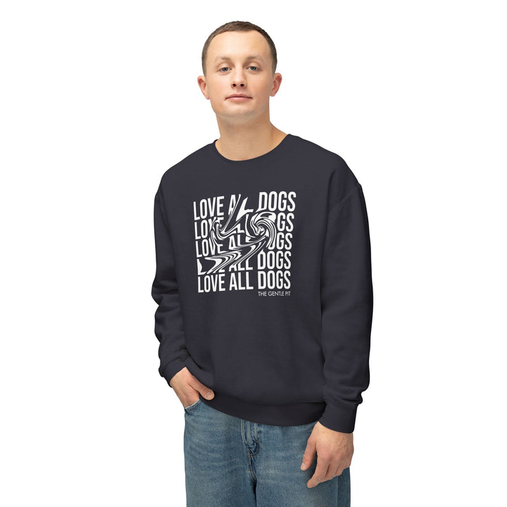 Love All Dogs Illussion Unisex Premium Sweatshirt