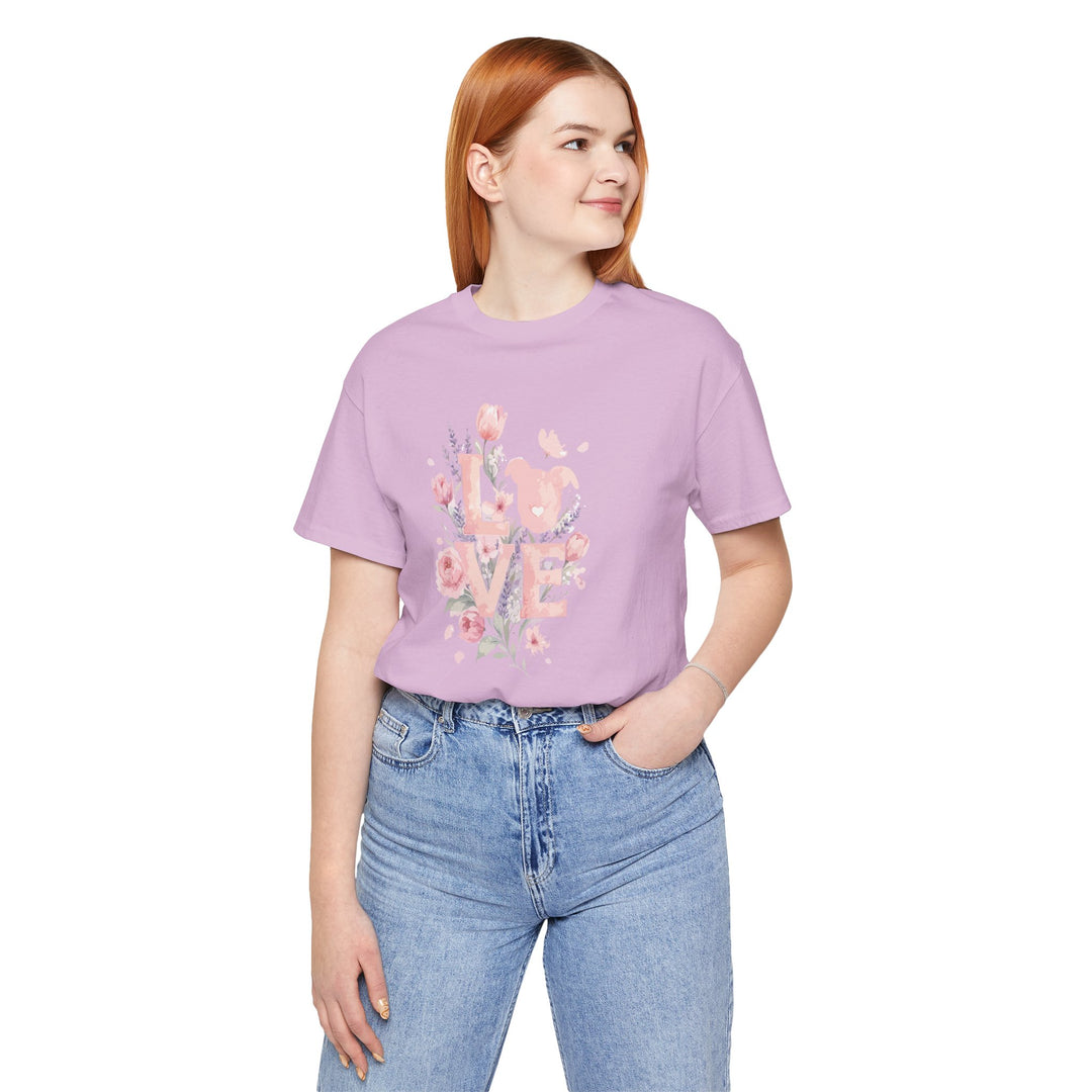 LOVE Floral Premium V3 Short Sleeve Tee