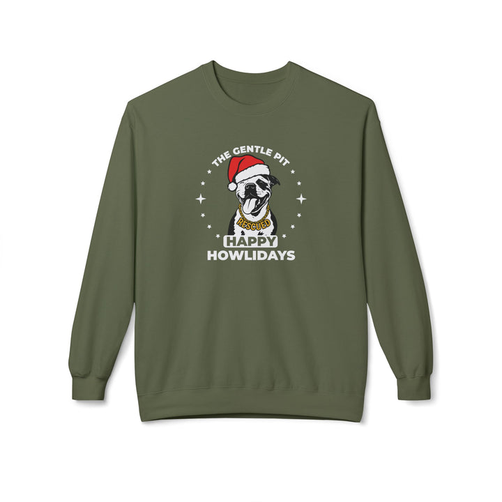 Happy Howlidays 2025 V3 Softstyle Fleece Crewneck Sweatshirt