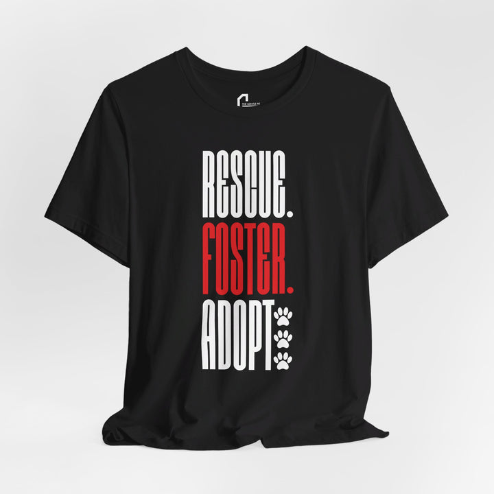 Rescue.Foster.Adopt V2 - Unisex Jersey Short Sleeve Tee