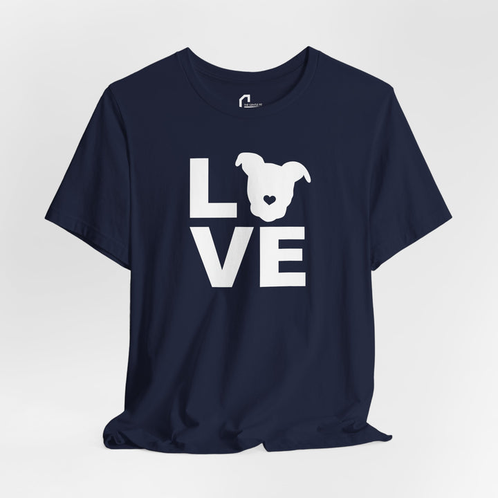 LOVE White Print Unisex T-Shirt