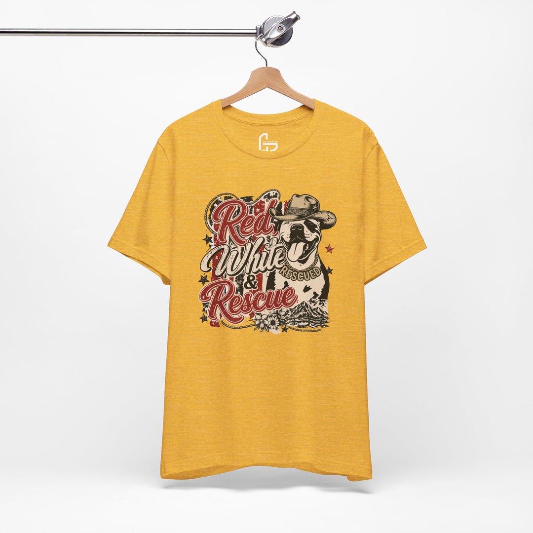 Red White and Rescue Short Sleeve Tee