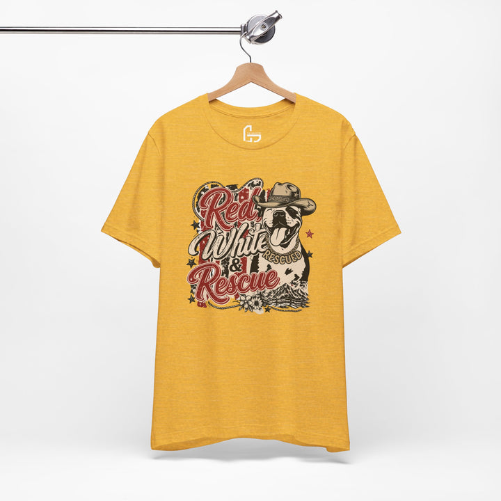 Red White and Rescue Short Sleeve Tee