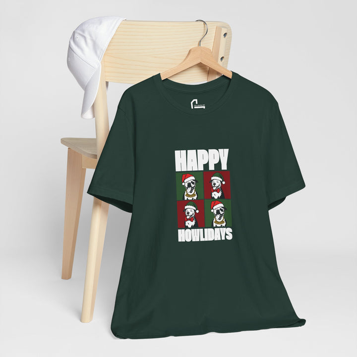Happy Howlidays 2025 V2 Unisex Short Sleeve T-shirt