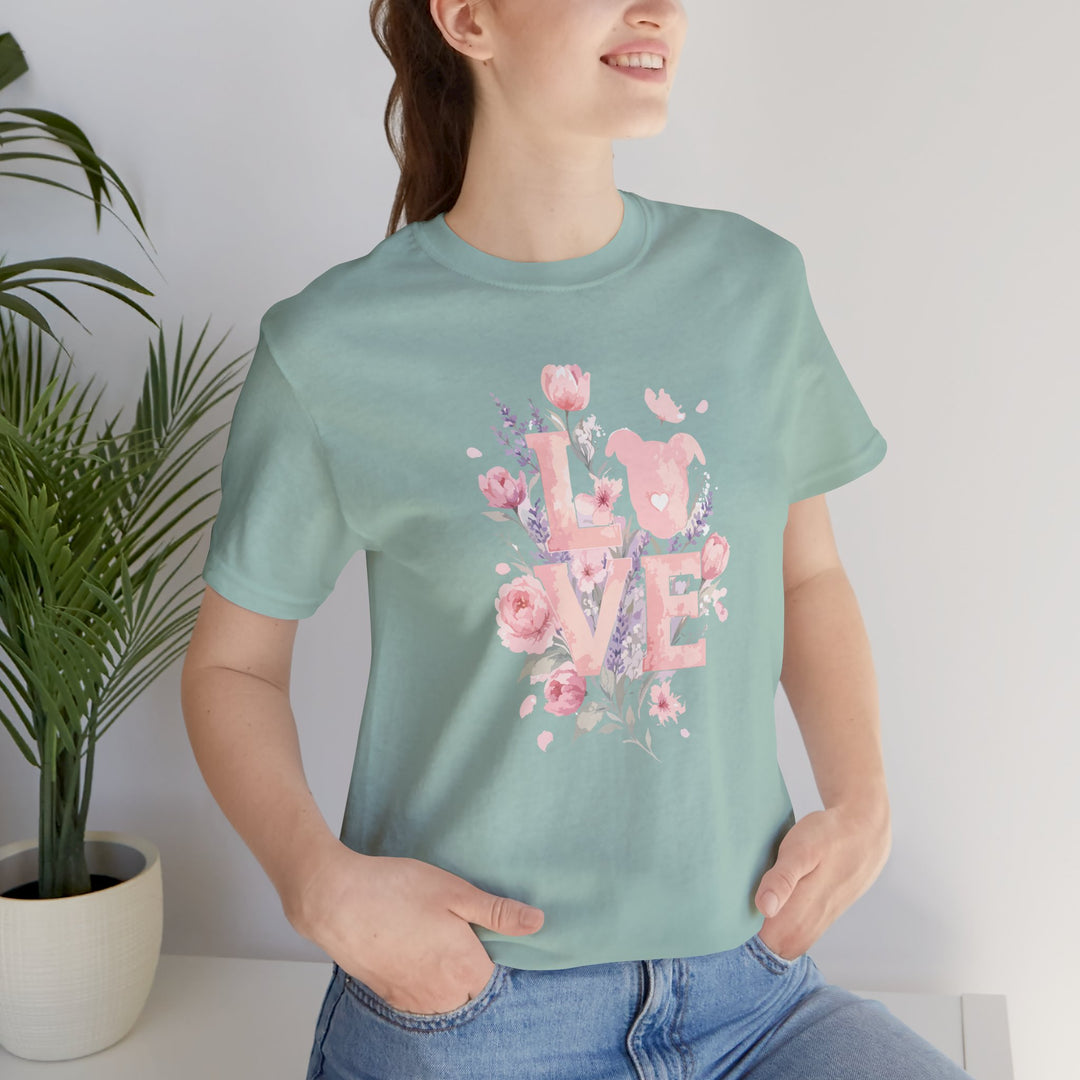 LOVE Floral Premium V3 Short Sleeve Tee